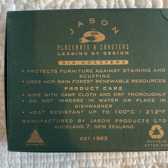 Jason coasters set of 6 - Picture 10 of 10